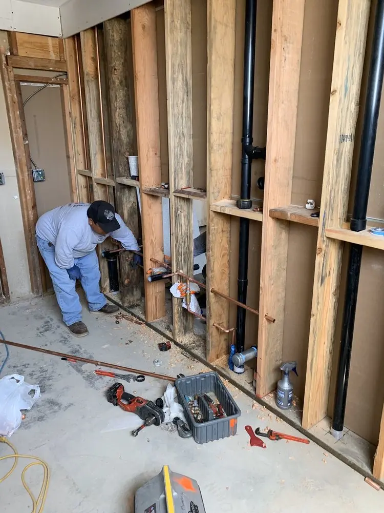 Commercial rough-in plumbing for Gas Line Repair in Center City